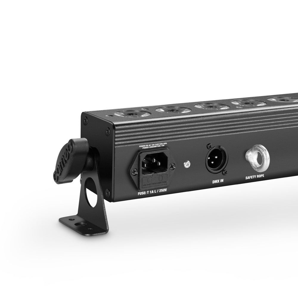 TRIBAR 400 IR - BARRA LED TRICOLOR (RGB) 24 X 3 W CAJA NEGRA CON MANDO A DISTANCIA INFRARROJOS