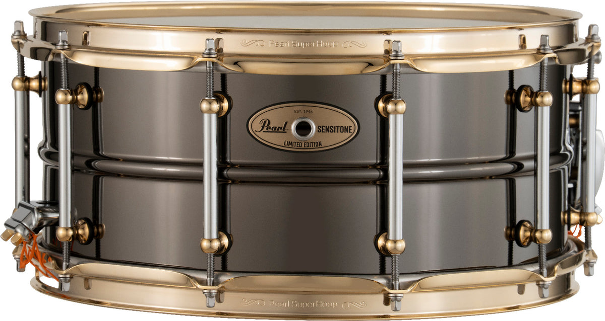 Sensitone Snaredrum Black Nickel Brass 14 x 6,5"