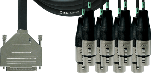 Cable de Interfaz SUB-D/8 XLR Hembras - 1,5 M