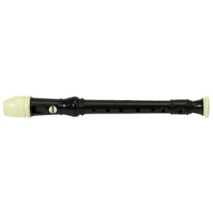 FLAUTA DE PICO SOPRANINO DE PLASTICO NEGRO Y NATURAL 507