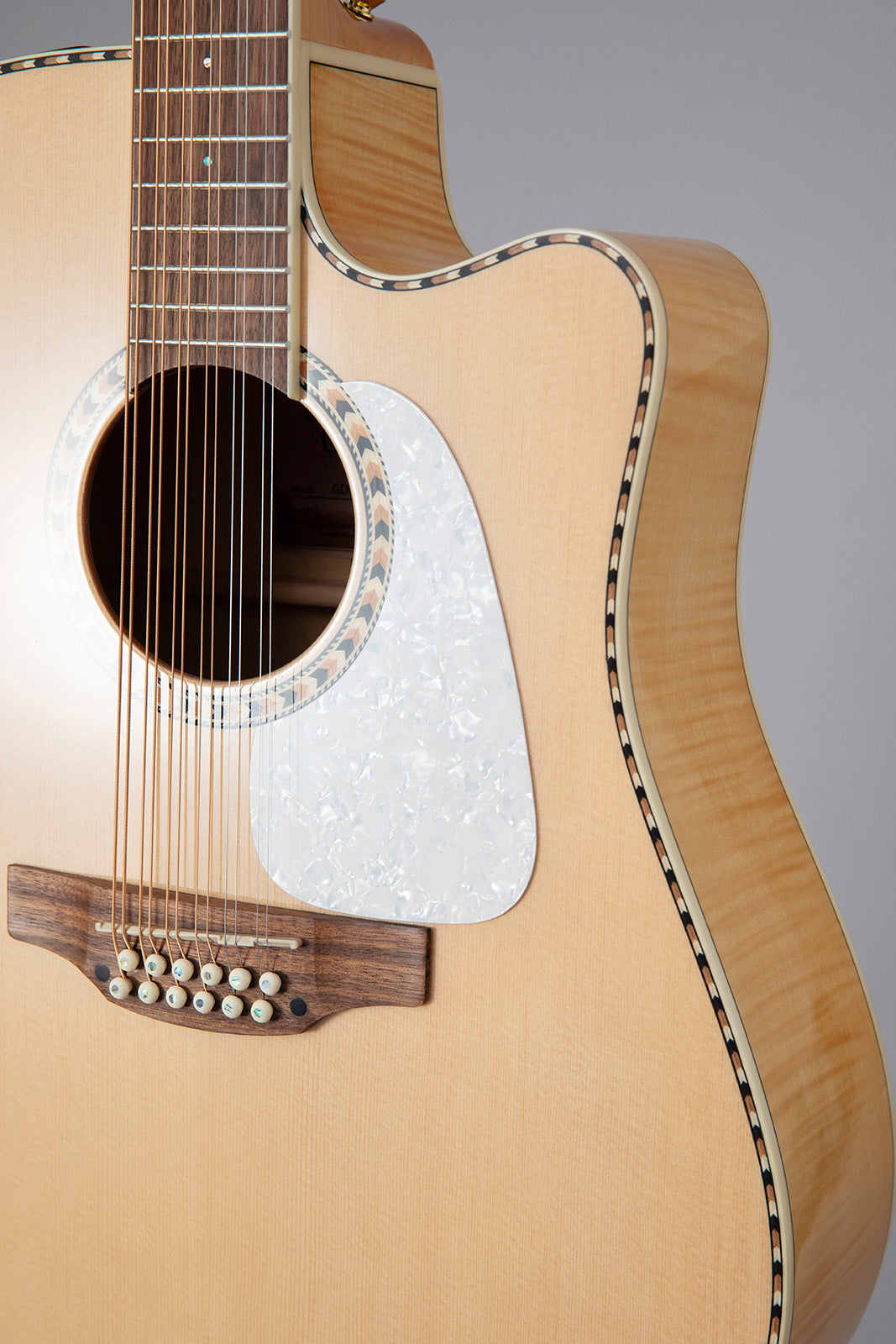 GD74CE-12 Dreadnought Cuerdas Natural