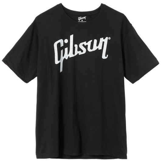 "L" camiseta Lifestyle con logo Gibson desgastado negra