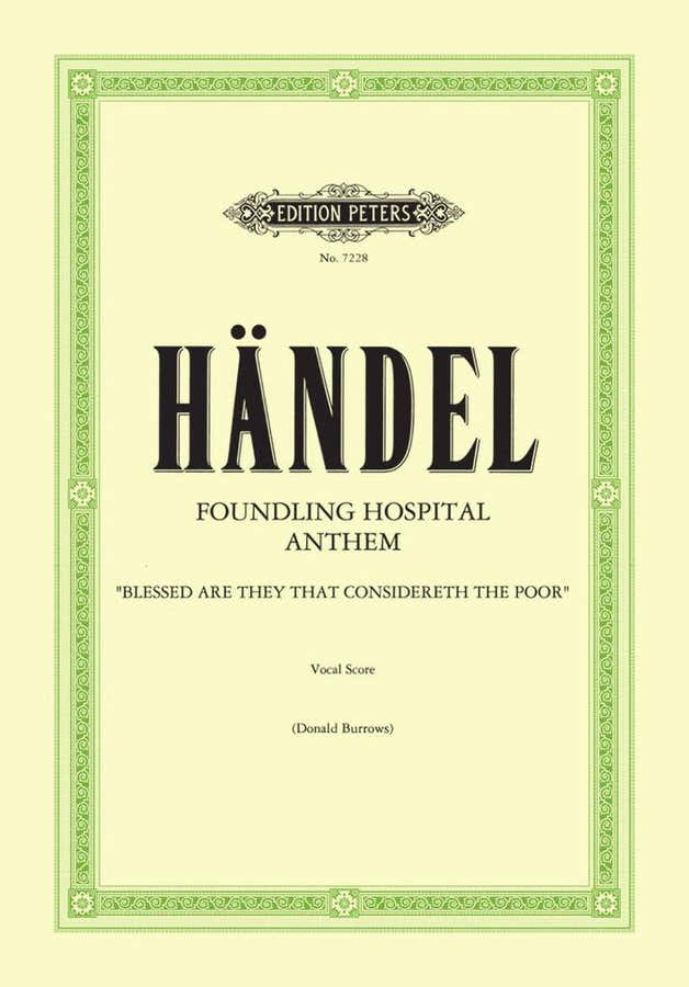 Handel G. F. - Foundling Hospital Anthem - Partitura vocal