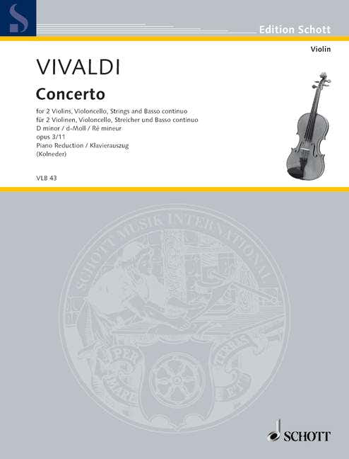 VIVALDI A. - L'ESTRO ARMONICO OP. 3/11 RV 565 / PV 250
