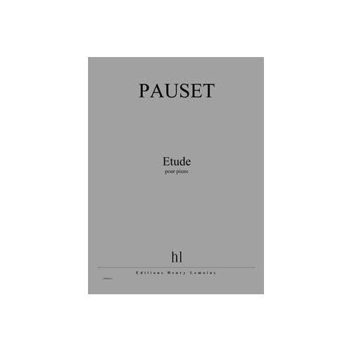Pauset - Etude - Piano