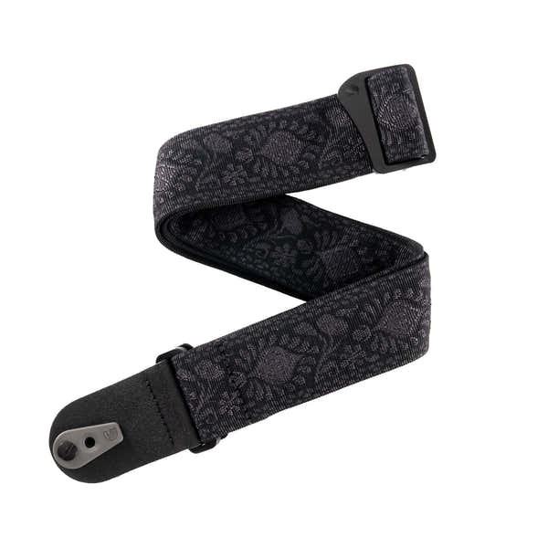 Pad Lock Correa tejida para guitarra Monterey Black Tubular