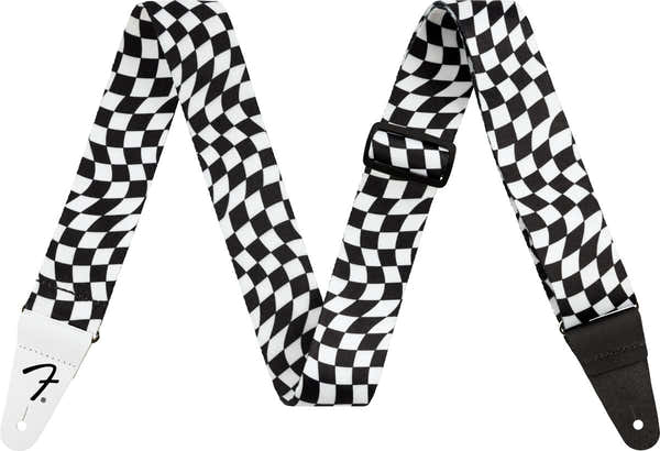 WAVY CHECKERBOARD POLYESTER STRAP