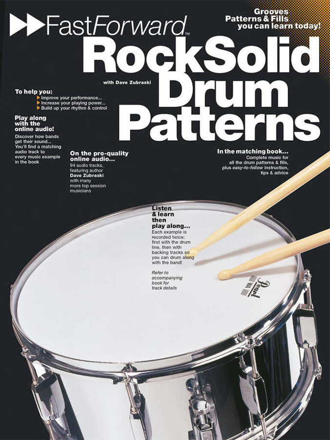 FAST FORWARD ROCK SOLID DRUM PATTERNS + AUDIO - DRUMS