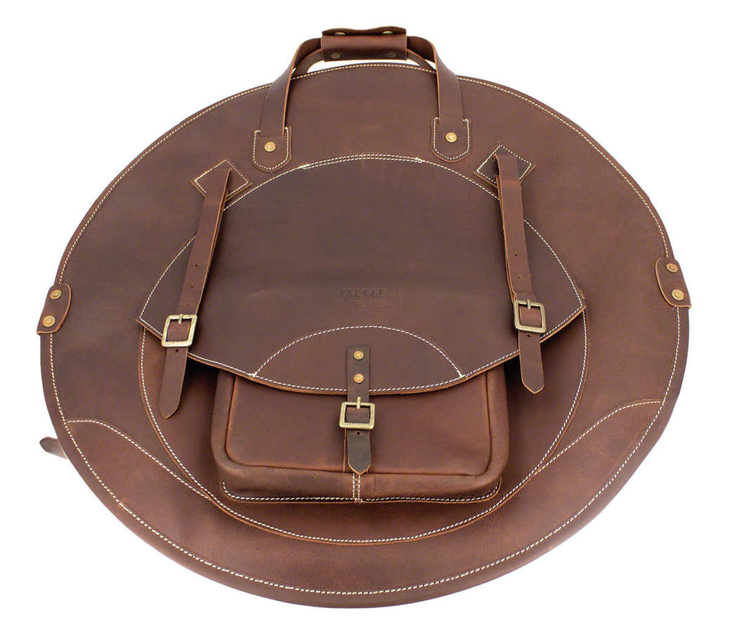 Mochila de cuero para platillos 22 - Marrón
