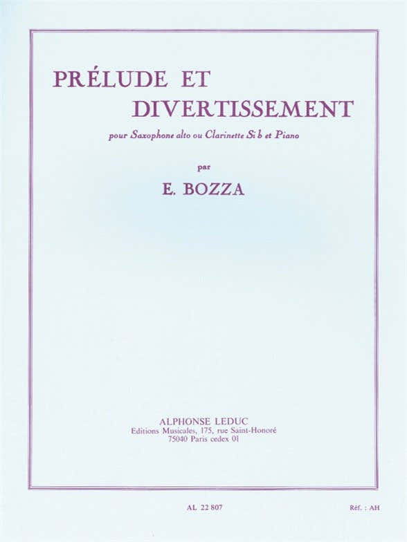 Prélude et Divertissement