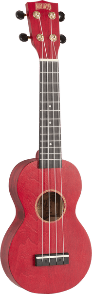 Ukelele Soprano Slim Rojo Satinado + Funda