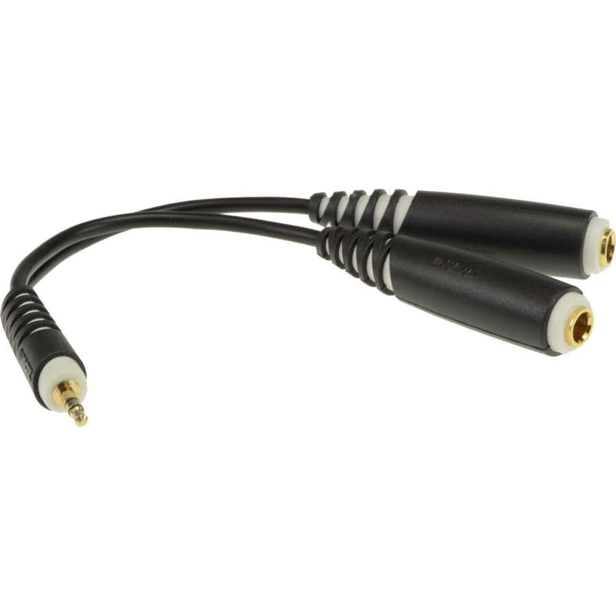 AYB-3 Minijack estéreo macho a 2x jack estéreo hembra