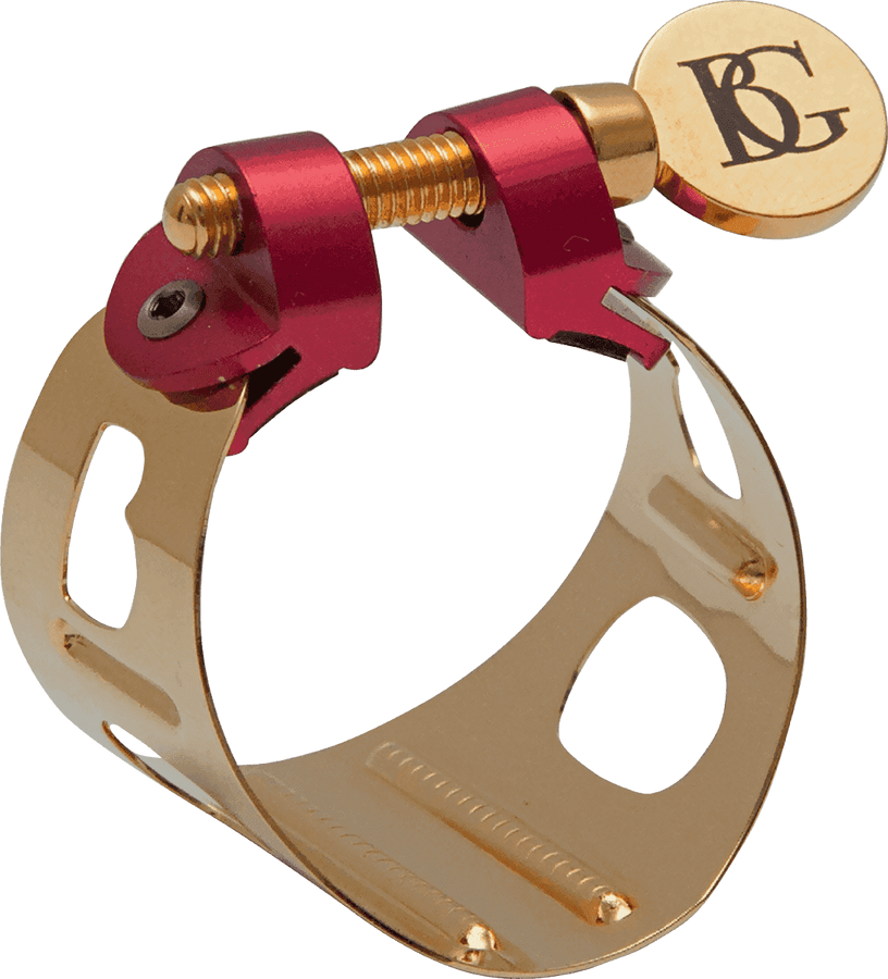 LDS0 - ABRAZADERA SAXOFON SOPRANO DUO GOLD DORADA