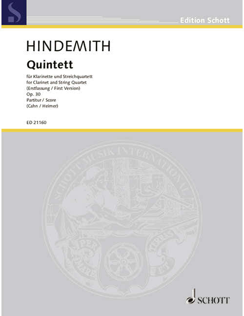 Hindemith - Quintet Op. 30 - Clarinette et String Quartet