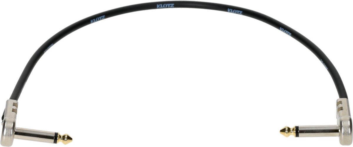 Cable Patch 40 cm Acodado Extremos Chapados En Oro