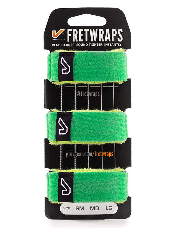 FretWraps Paquete de 3 Verde hoja - Mediano