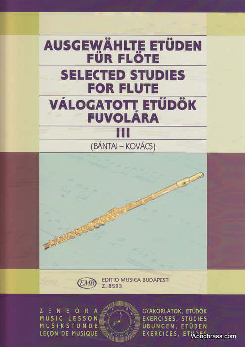 BANTAI / KOVACS - SELECTED STUDIES FLUTE VOL.3 - FLUTE