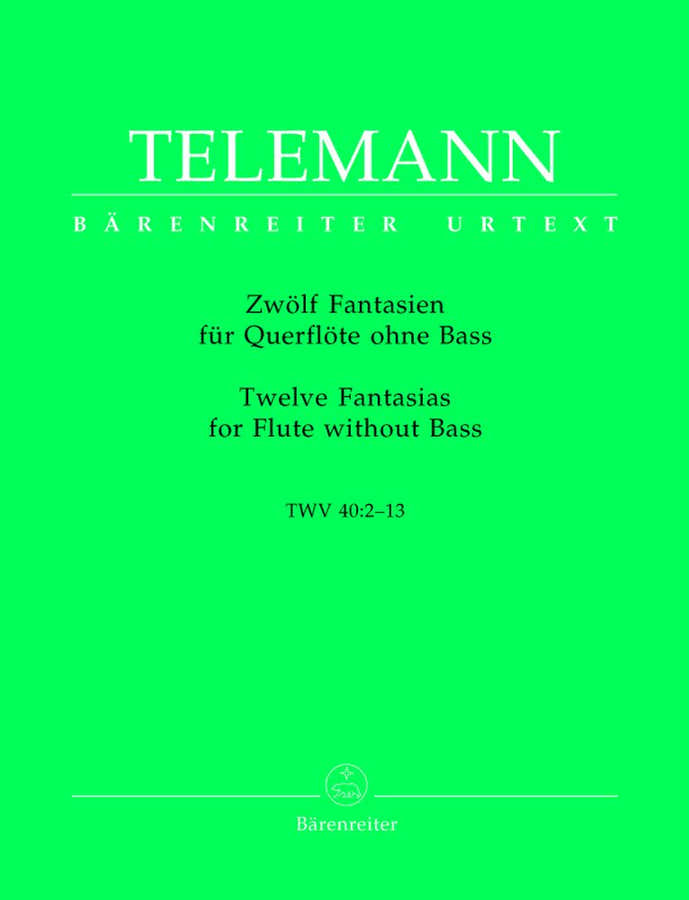 Telemann G.P. - Zwolf Fantasien Fur Querflote Ohne Bass TWV 40:1-12 - Flute