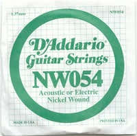 NW054 NICKEL WOUND ELECTRIC GUITAR SINGLE STRING .054