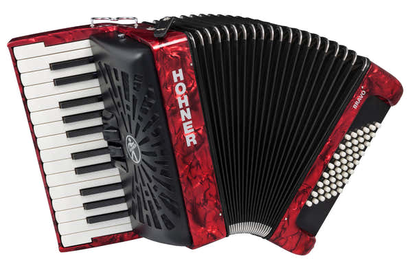 Hohner BRAVO II 48 ROJO