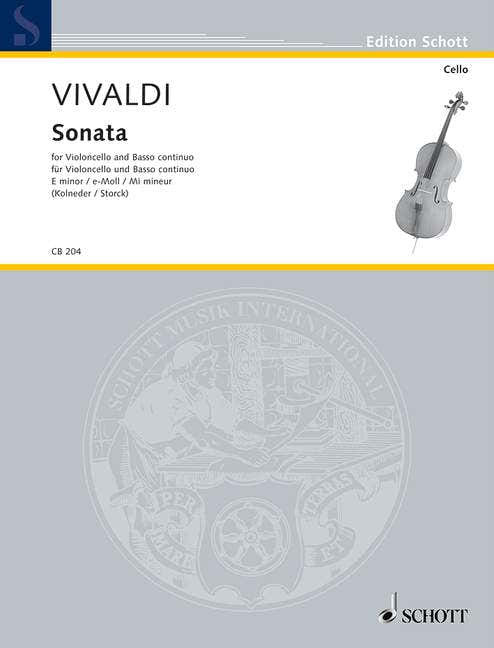 Vivaldi Antonio - Six Sonatas - Cello And Basso Continuo