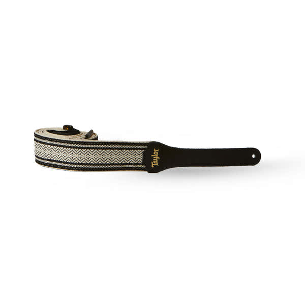 Taylor Guitars STRAP WHITE/BLACK JACQUARD COTTON 2"