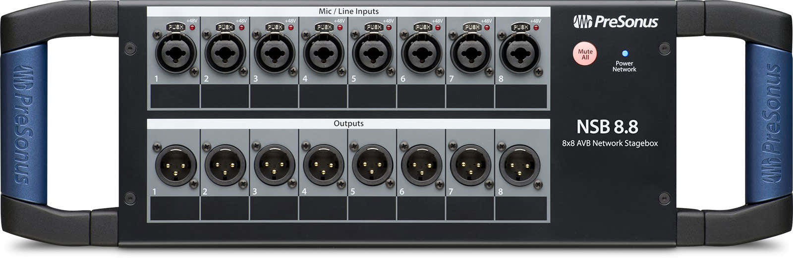 NSB 8.8 - CAJA DE ESCENARIO 8X8 PARA RED AVB