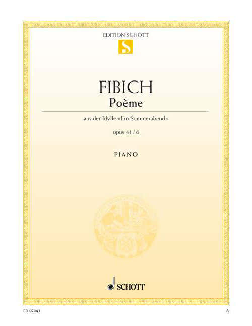 Fibich - Poème Op. 41/6 - Piano