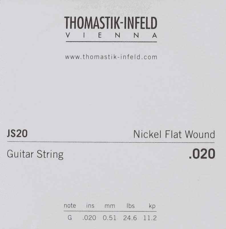 THOMASTIK STRINGS FOR ELECTRIC GUITARS STRINGS DETAIL.020
