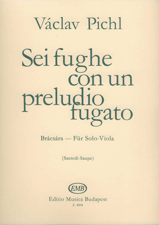 Pichl Vaclav - Sei Fughe Con Un Preludio Fugato - Alto Solo