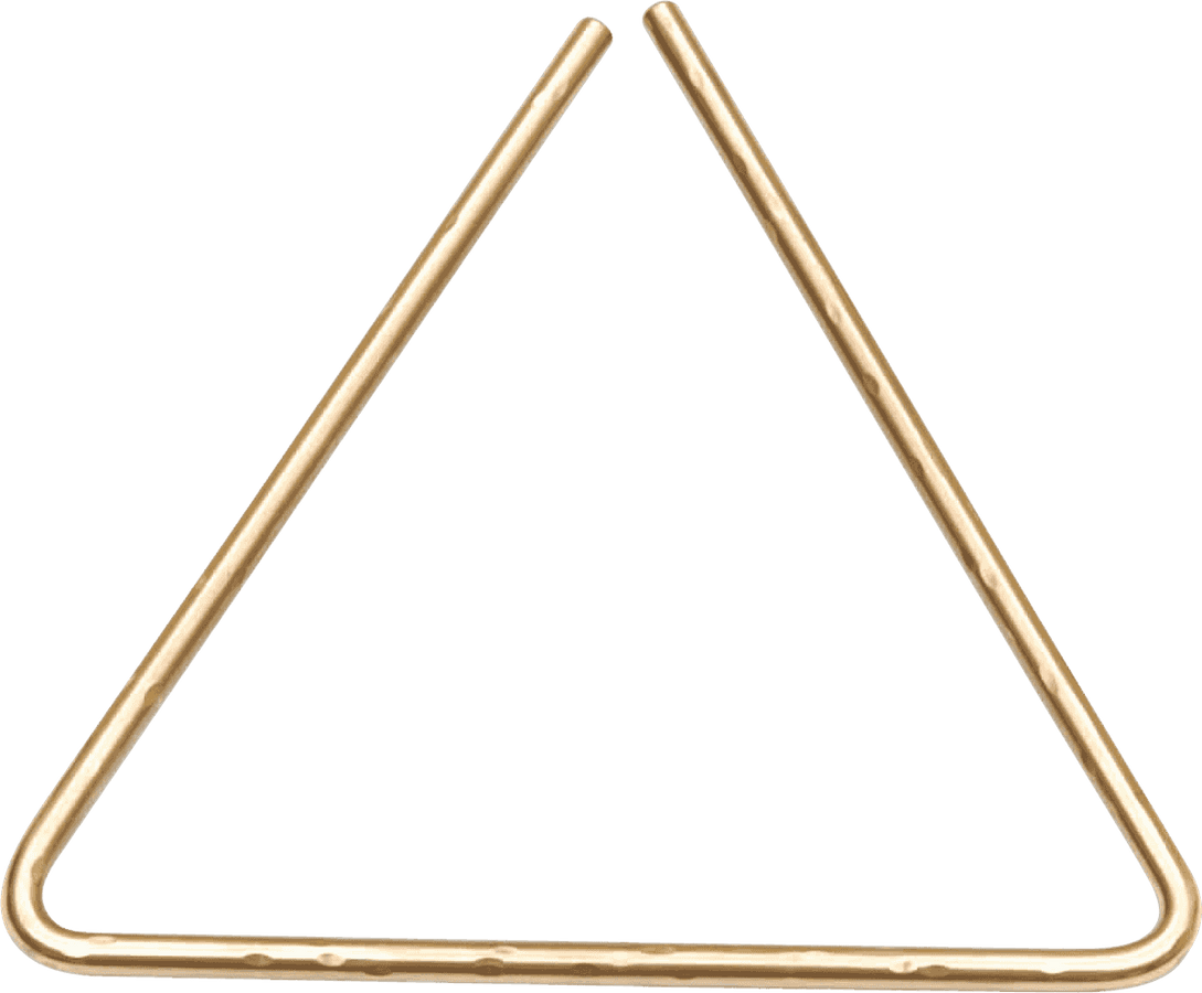 9" HAMMERED TRIANGLE