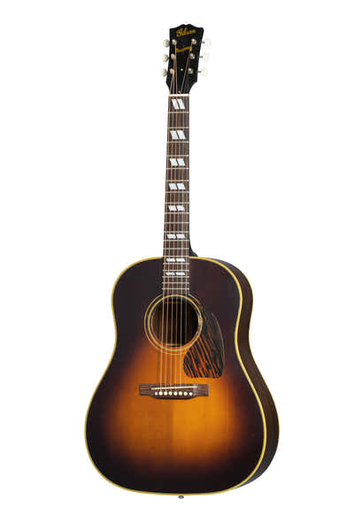 Southern Jumbo 1942 Banner Ligeramente envejecido Vintage Sunburst CSHR