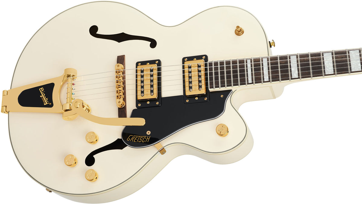 G2420TG Streamliner cuerpo hueco Bigsby LTD LRL Blanco vintage