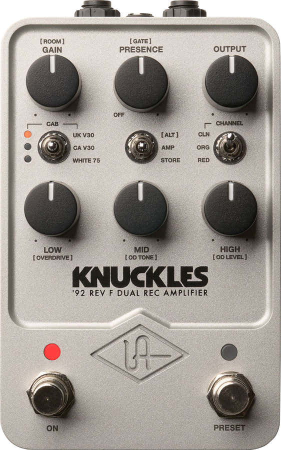 UAFX Knuckles '92 Rev F Amplificador Dual Rec