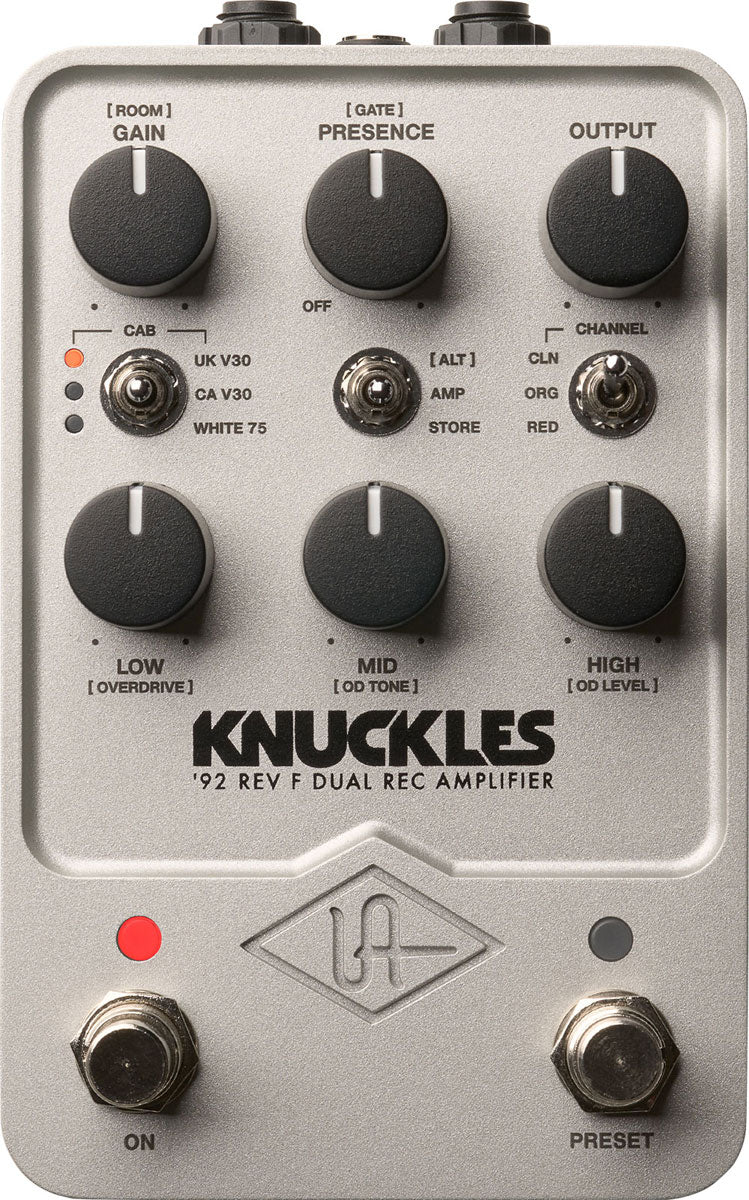 Universal Audio UAFX Knuckles '92 Rev F Amplificador Dual Rec