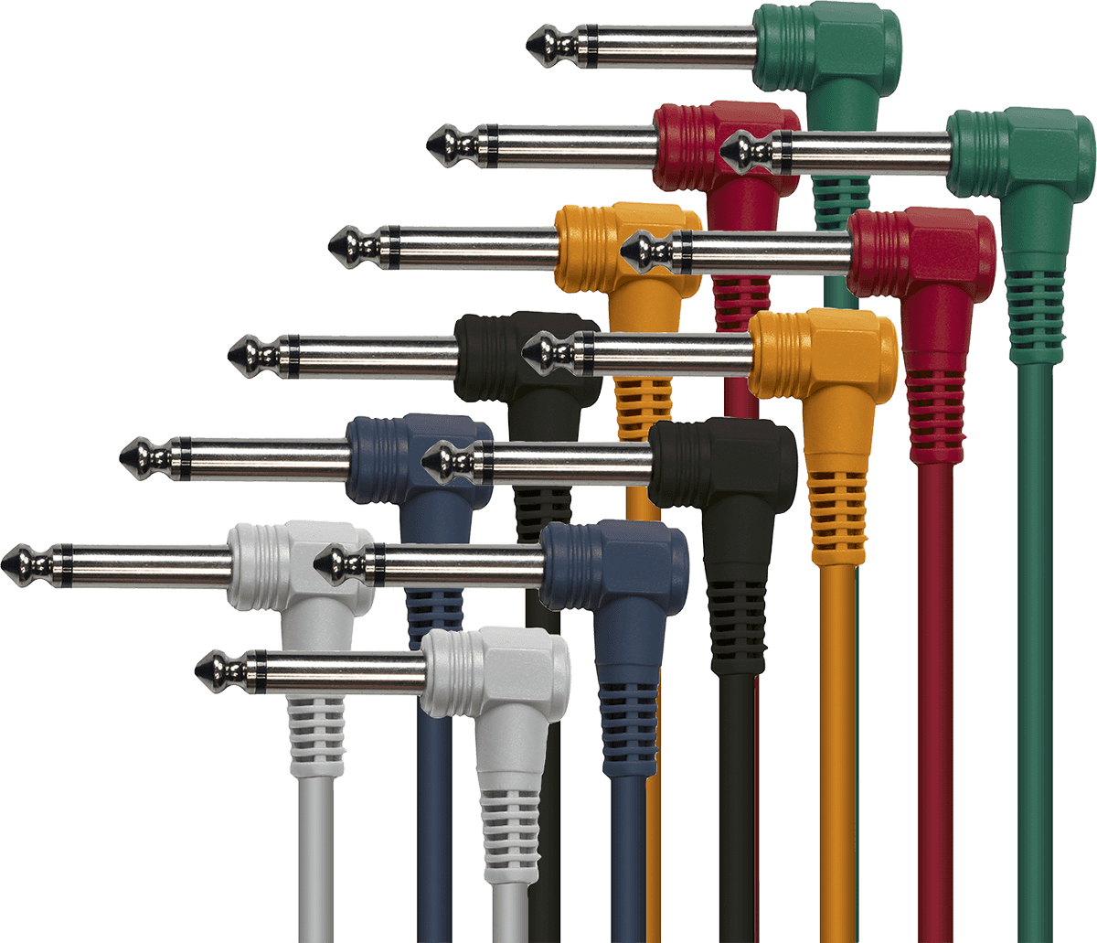 Yellow Cable Cable Jack Acodado Mono M Jack Acodado Mono M 30 CM - Lote de 6