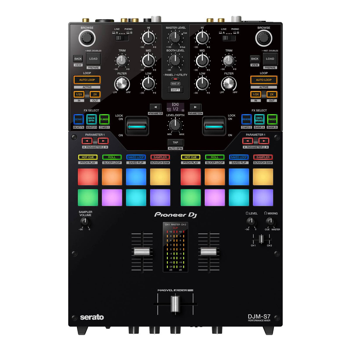DJM-S7 - CONSOLA DE MEZCLA DE DJ USB DE 2 CANALES