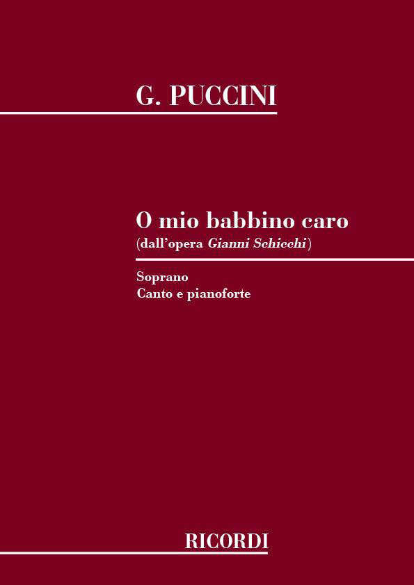 PUCCINI G. - O MIO BABBINO CARO - CHANT ET PIANO