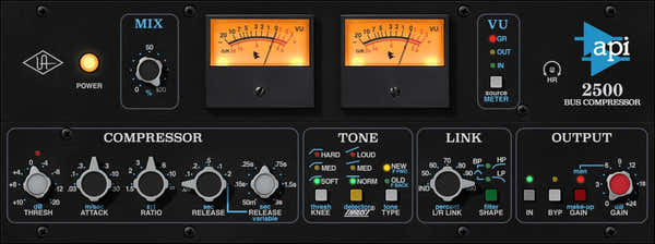 UAD API 2500 Compresor de bus