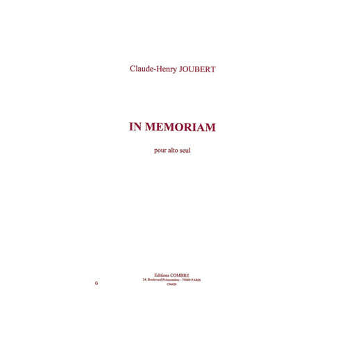 Joubert - In Memoriam - Alto Seul