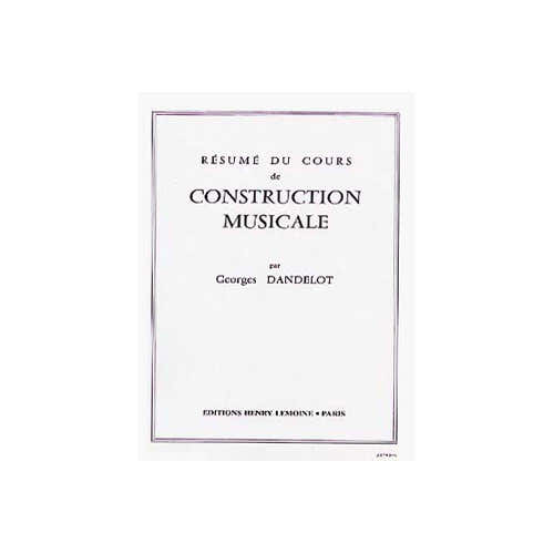 Dandelot Georges - Resume Cours Analyse Harmonique