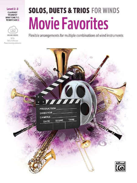 Alfred Publishing Solos Duets And Trios For Winds: Movie Favorites
