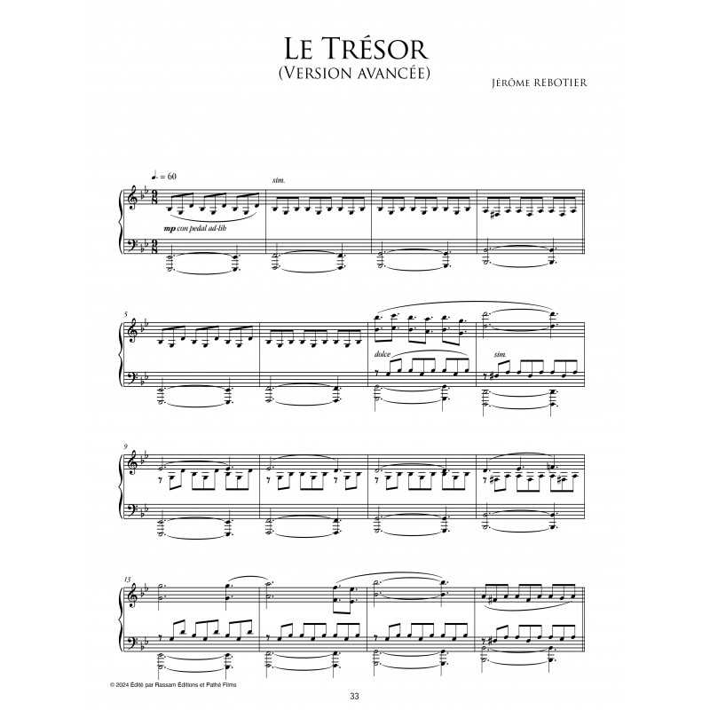 JEROME REBOTIER - LE COMTE DE MONTECRISTO - PIANO
