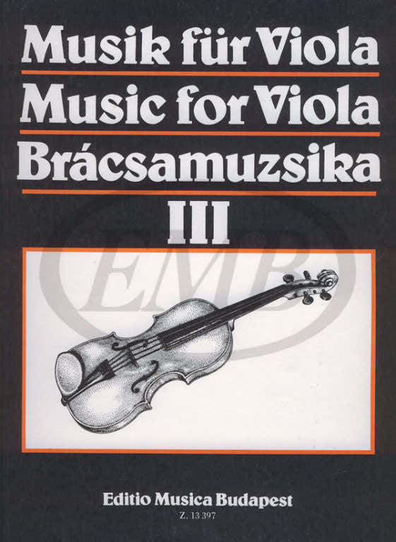 Musica Per Viola Vol. 3 - Alto