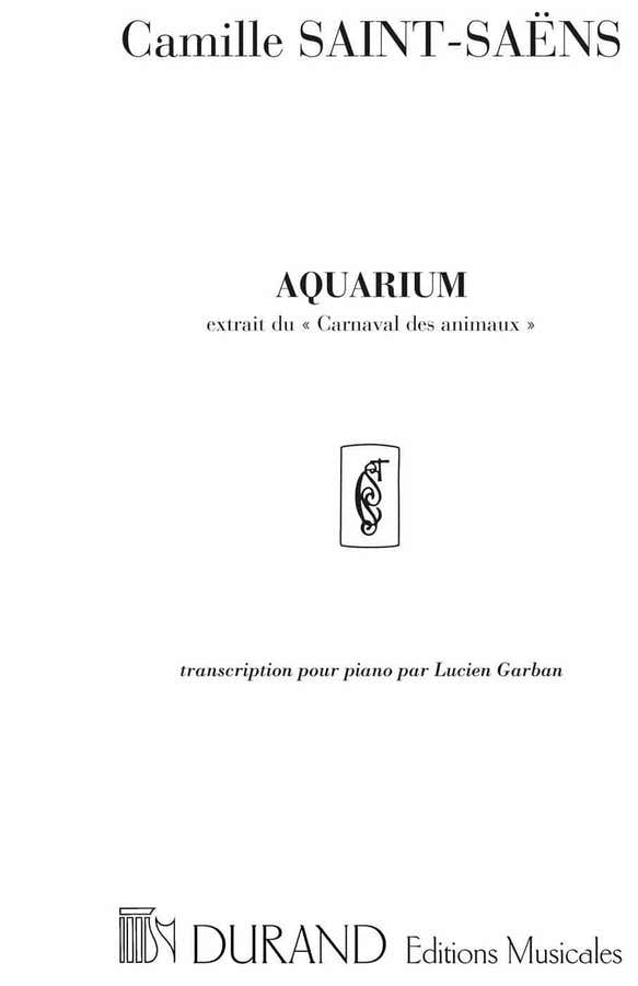 Saint Saens C. - Aquarium - Piano