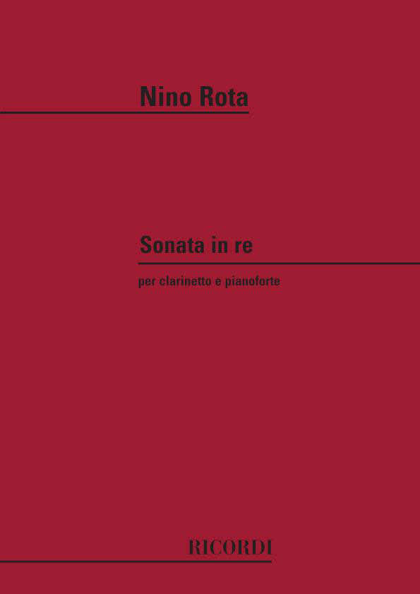 ROTA N. - SONATA IN RE - CLARINETTE ET PIANO