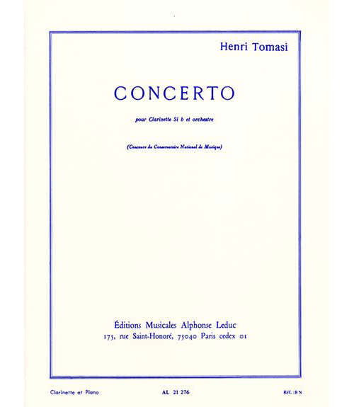 Tomasi H. - Concerto - Clarinette et Piano