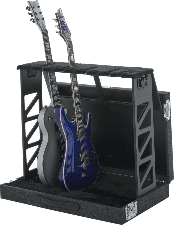 Soporte plegable para 4 guitarras