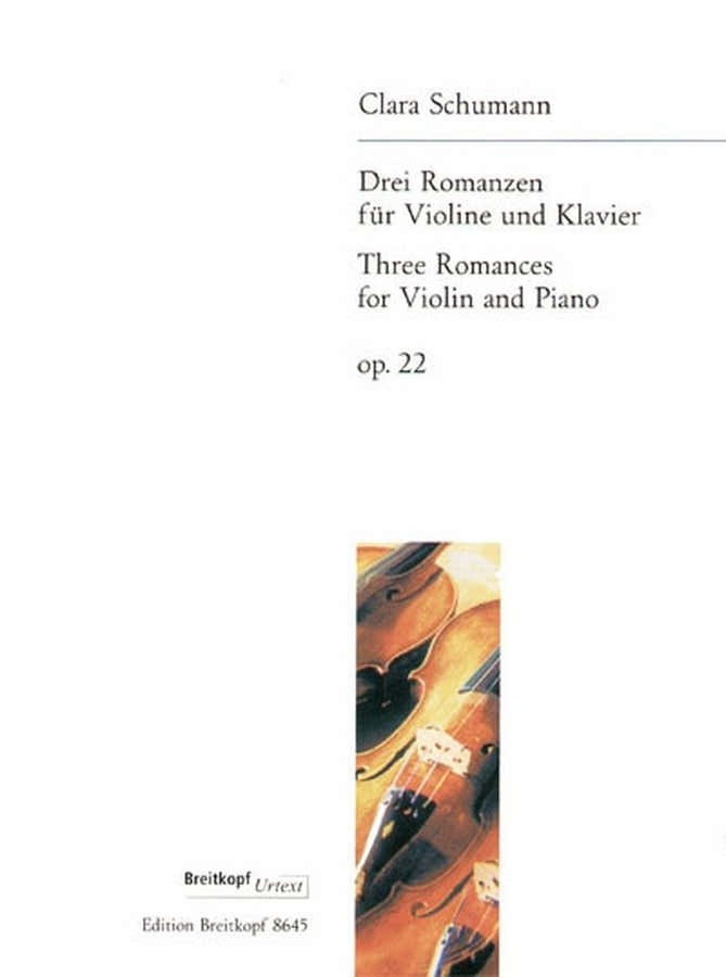Schumann C. - 3 Romances Op. 22 - Violon Piano