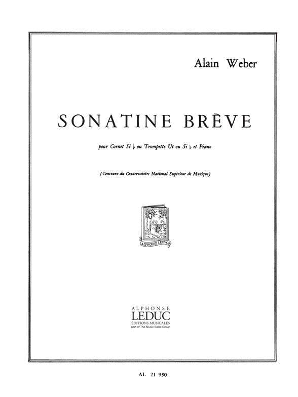 Weber Alain - Sonatine Breve - Trompette & Piano